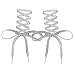 45" (114 cm) Metallic Silver Shoelaces (Flat)