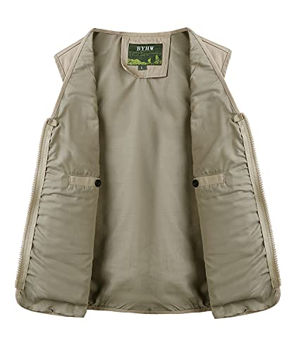 Men's Outdoor Vest Fishing Vest Work Utility Safari Travel Pockets Vest Photo Cargo Fly Summer Vest4