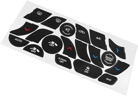 Car Air Conditioning Dash Button Sticker for Chrysler 200 2014 2015 2016 2017,Radio Dash Buttons Decal Replacement Stickers Auto Interior Accessories
