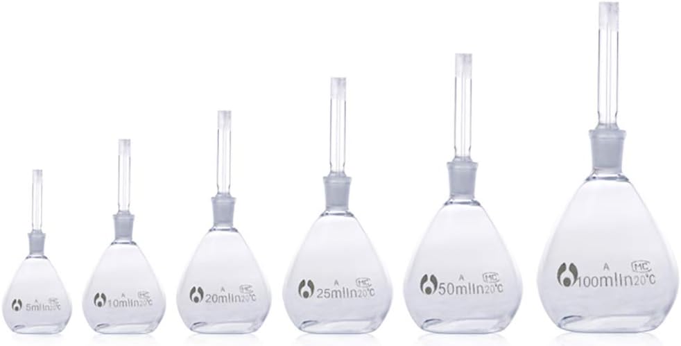 100ml Specific Gravity Bottle, Pycnometer,Borosilicate Glass,Uncalibrated