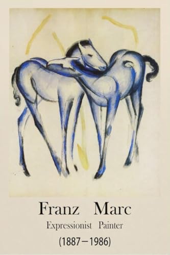 Franz Marc Impressions Animal Art Mural Deux Cheval Bleu Toile 60x90cm