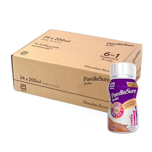 Kids Multivitamin Chocolate Drink - Ready-To-Drink Bottles - 24 x200ml - with 26 Vitamins & Minerals – Multivitamins with Vitamin D, Magnesium & Protein – Vegetarian & Gluten Free- by PaediaSure Shake Kids Multivitamin Chocolate Drink - Ready-To-Drink Bottles - 24 x200ml - with 26 Vitamins & Minerals – Multivitamins with Vitamin D, Magnesium & Protein – Vegetarian & Gluten Free- by PaediaSure Shake
