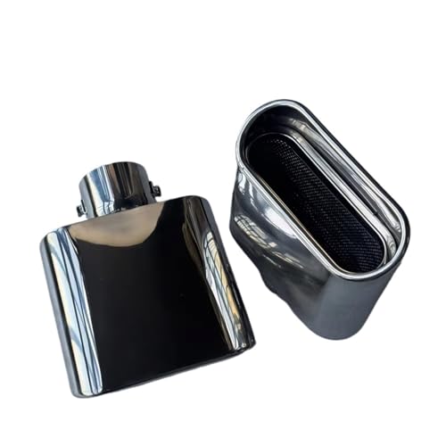 Silencieux d'échappement ovale universel voiture tuyau de queue arrière inox 304 155mm