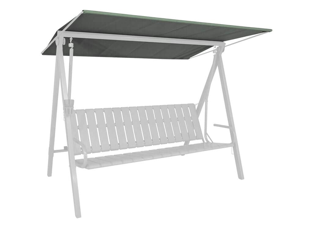 Angerer Draltex dach przeciwsłoneczny do huśtawki ogrodowej, zielony, 210 x 145 cm, 820/38