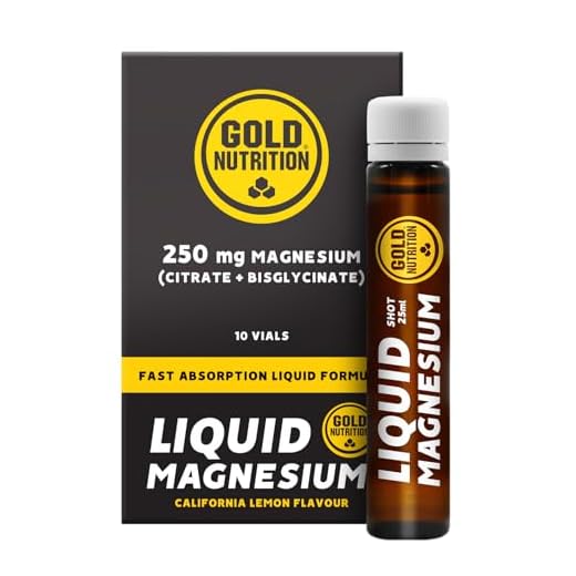 LIQUID MAGENSIUM GoldNutrition | Magnesio líquido | Rápida reposición de magnesio | Con vitamina B6 y Riboflavina | 10 viales | Sabor Limón |