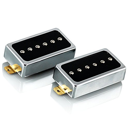 VANSON AlNiCo V P90, Chrome Humbucker Size Single Coil Pickups, HB90 Neck & Bridge (SET)
