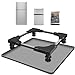 27''x27'' Mini Fridge Silicone Mat with 0.5'' Raised Edges, Extra Large, Prevent Water Leakage and Floor Damage from Elecrical Equipment such as Washing Machines, Dryer, Mini Fridge (Grey)