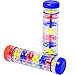 RONDURE 2 Pack Rainmaker Rain Stick Toy, 8 Inch Rain Sticks for Kids, RainStick Sensory Developmental Shaker Tube, Baby Rattle Musical Instrument for Babies 6-12 Months, Toddlers 1-3