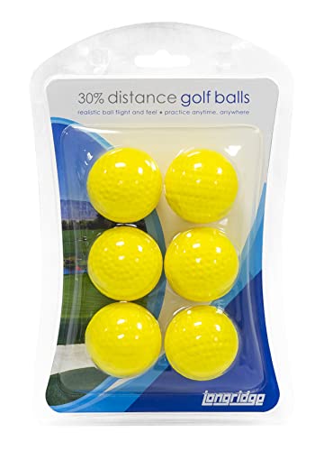 Foto von Longridge Distance Golfball (6er-Pack) – Gelb