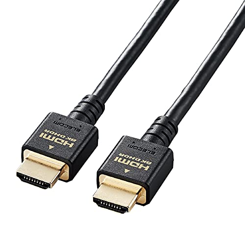 エレコム HDMI 2.1 ケーブル ウルトラハイスピード 3m 【Ultra High Speed HDMI Cable認証品】 8K(60Hz) 4K(120Hz) 48Gbps 超高速 【 PS5 / PS4 Nintendo Switch 対応】