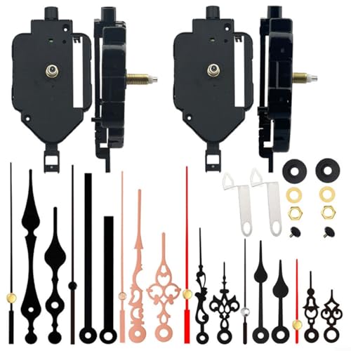 Snowchecking Mécanisme d'horloge à balancier de rechange avec secondes sautées, aiguilles et accessoires essentiels