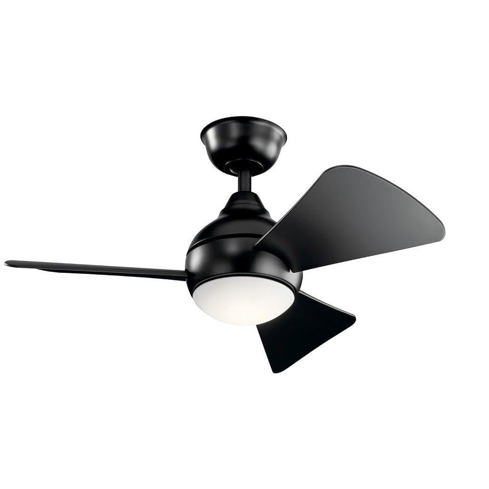 Kichler 34 Inch Sola Fan, Satin Black