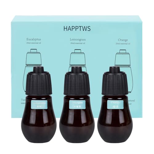 HAPPTWS Aromatherapy Essential Oil Set - 3-Piece Essential Oil Set