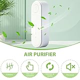 2PCS Claru Ionic Air Purifier Plug in UK for Home Bedroom Negative Ion Purifiers Ioniser Mini Portable Air Freshener for Pet Rooms Smokers Toilets Living Rooms Bathrooms Closets Kitchen Remove Smell - Image 4
