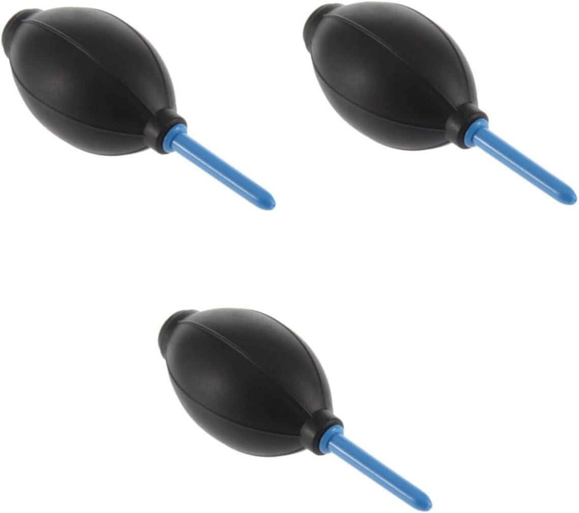 3pcs Camera Lens Dust Blower Air Duster Dust Removal Tool Rubber Air Pump Natural Material Gentle Cleaning