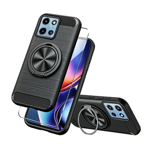 Coque Moto G Play 2026 antichoc TPU souple avec protection écran noir