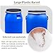 LIGUIEN Plastic Barrels, Food Grade Barrel with Lid, Blue Barrel, Plastic Drum, Agriculture Or Industrial, Multifunctional Shipping Container for Home Brewing(100L)