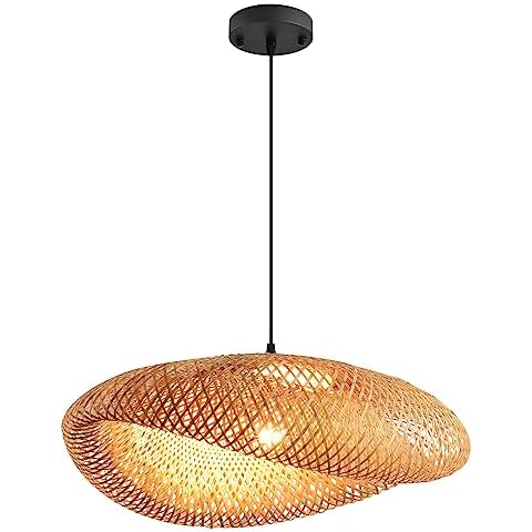 hualuosi Boho Bamboo Pendant Light Cover