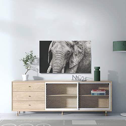 Tableau Éléphant Poster Toile Imprimée Grand Format 96x60 Déco Murale - 3