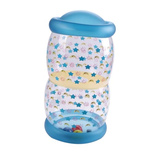 FRCOLOR Rodillo Inflable para Gateo Niña Juguete Fitness Seguro y Plástico Resistente Entrenamiento para Desarrollo Temprano Color Azul Fácil Limpieza Fugas