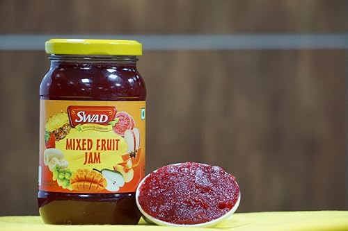 Image of SWAD Delicious Mixed Fruit Jam / Natural Real Fruit Ingredients / Sweet and Tangy Mixed Fruit - 500 Gm