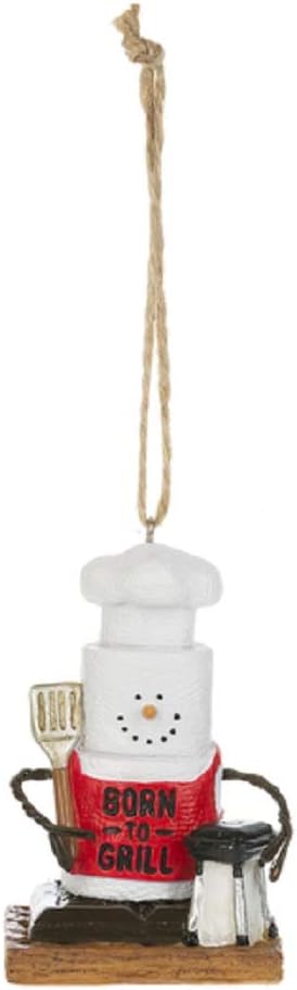 Midwest-CBKMore Grilling 3 Inch Resin Decorative Holiday Ornament for Christmas