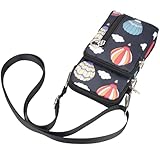 Small Crossbody Bags for Women, Universal Pouch Wallet Cell Phone Purse Lightweight Pockets Handbags Mini Shoulder Bag, 011 Cloud Hot Air Balloon, L - Image 5