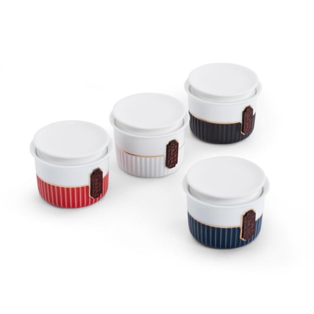 Caja de té Tarro de almacenamiento de té a granel, tarro portátil cerámica, nueces domésticas, granos de café, sellado, servicio chino Caja de té(C)