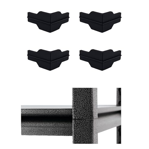 EMALPE Whalen Post Insert Corner Connector for Shelving Costco (4 PCS), Black
