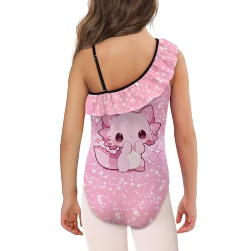 Image of Girls Swimsuit One Piece Ruffle Swimsuit Non-Slip Straps UPF 50+ for Girls Size 3-14 Years