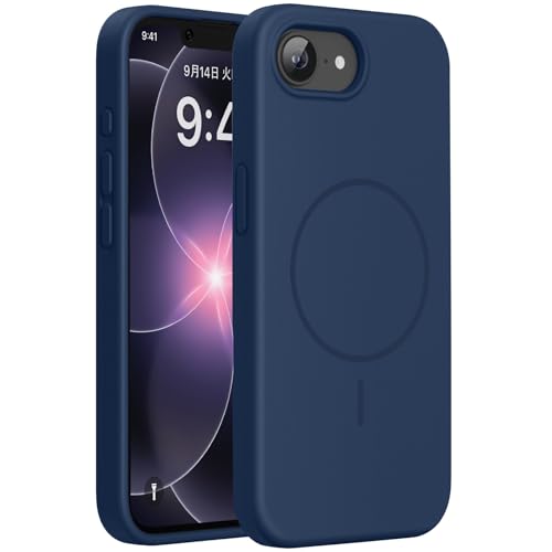 Miracase iPhone 17e �p �P�[�X MagSafe�Ή� �V���R�� ���炳��G�� 3.0�~�� ���^ �}�O�l�b�g���� iPhone 16e �p �P�[�X �ϏՌ� �Ռ��z�� �����ӂ���17e �����ӂ���16e �_�[�N�u���[