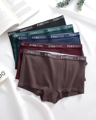 Image of Cotton Boyshort Underwear for Women Boxer Briefs Ladies BoyShorts Panties