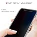 iCarez Privacy Screen Protector for Galaxy Note 4, 1-Pack 4-Way 360 Degree