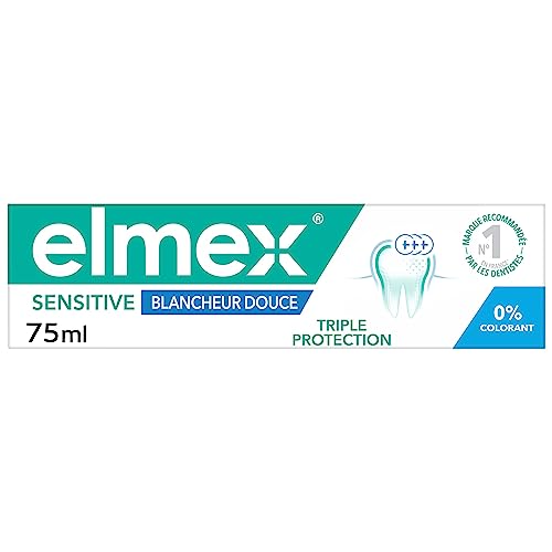ELMEX Elmex Sensitive Zahnpasta mit weichem Weißgrad 0% Farbstoffen – Empfindliche Zähne, schmerzhaftes Zahnfleisch… – Ansicht 1