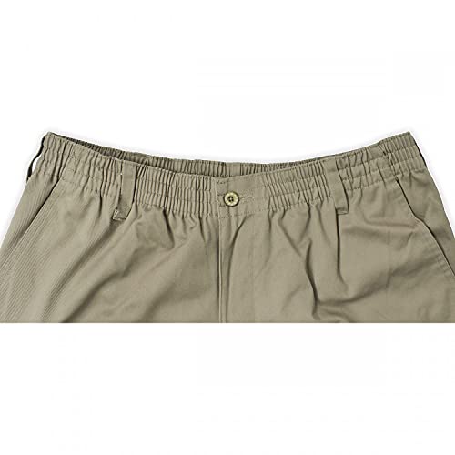 Falcon Bay Big & Tall Men's Casual Twill Pants Full Elastic2