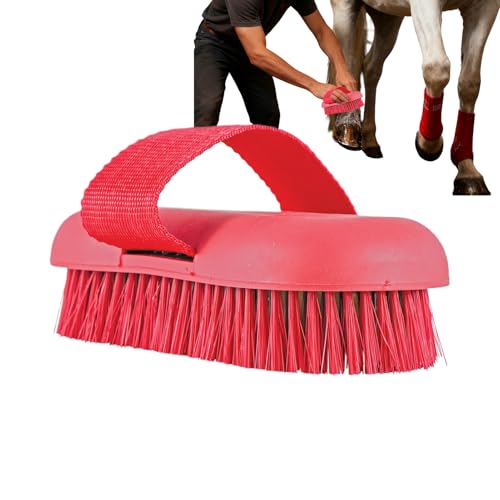Cepillo de masaje para caballos que desenreda el pelo en la granja