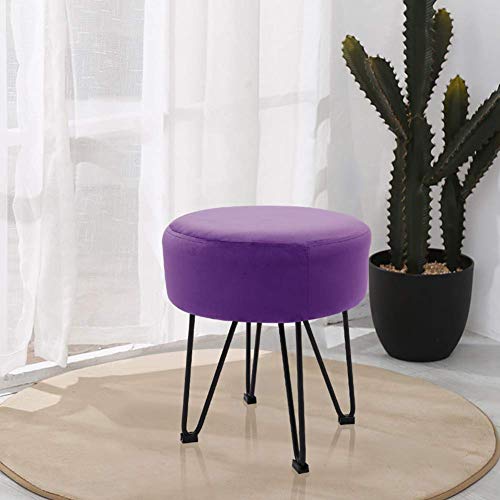Tabouret Ottoman en Velours pour Coiffeuse de Chambre à Coucher - 6