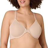 PLAYTEX Women's Racerback Underwire Bra, Plus-Size Bras Available, Full Coverage, Moisture-Wicking, 4808 Almond