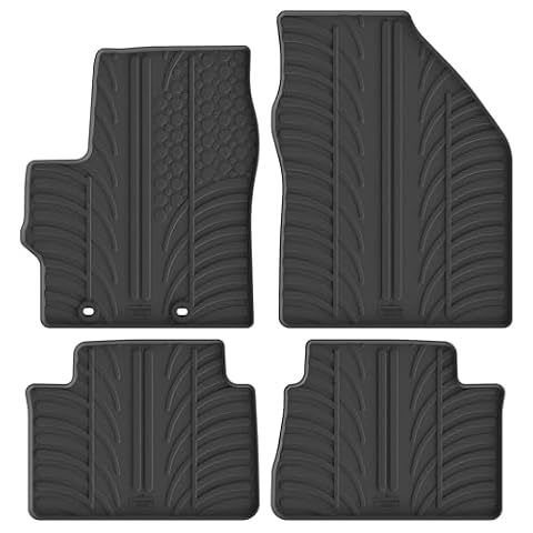 Gledring 0698 Zestaw mat gumowych pasujących do Toyota Yaris (P21) HB 2020-wraz z hybrydowym (profil T 4-częściowy + klipsy montażowe)