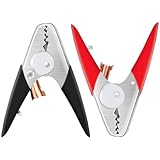 Jumper Cable Clamps Heavy Duty 2 Pcs, Battery Clamps 1100A Jumper Cable Ends 6 Inch Battery Charger Ends Alligator Clips Electrical for Replacement Under 0 AWG Wires 12V/24V by XIOGZAXI