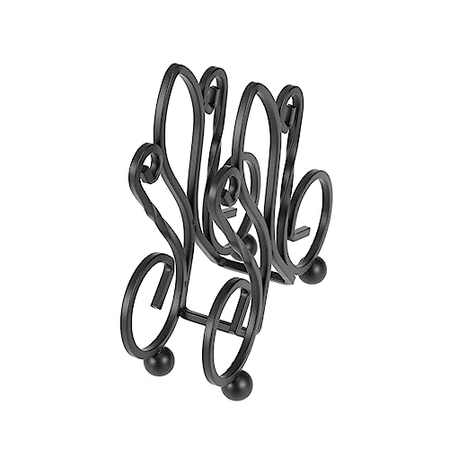 RORPOIR Cutting Board Storage Rack Multifunctional Kitchen Organizer for Cutting Boards and Pot Covers Stylish Design Noble Black for Neat Kitchen