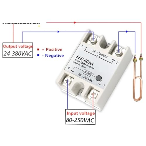 Relais à Semi-conducteurs AC SSR pour Réguler le Chauffage Électrique 24-380V - 8