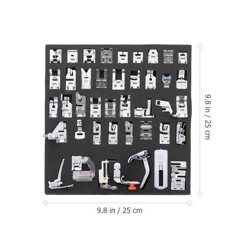 Kit presseurs machine à coudre polyvalent avec boîte de rangement pour tige basse