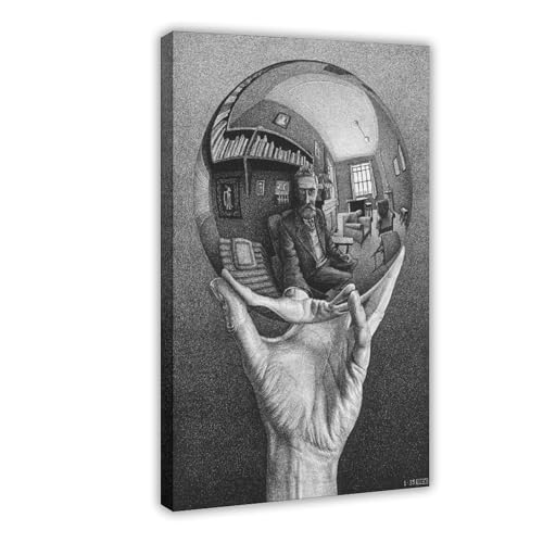 Impression sur toile M.C. Escher tableau d'art intérieur chic 30x45cm