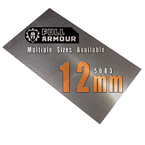 Placa de aluminio de 12 mm - 150 mm x 100 mm (15cm x 10cm)
