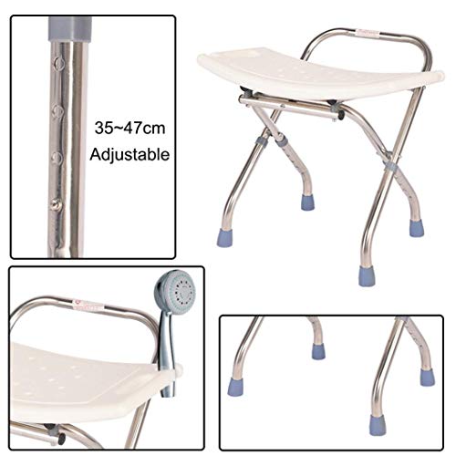 Siège de baignoire et chaise de douche pliable pour handicapé - 3