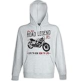  Teesandengines Men\'s Moto Guzzi V7 Cafe` Racer Grey Hoodie Size XXLarge