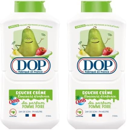 DOP Douche crème au parfum Pomme Poire 310ml (Lot de 2)