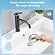 Handventilator Hand Ventilator Klein, Faltbarer USB Mini Fan Akku Ladbar 4 Geschwindigkeiten, Tragbarer Ventilator Rechargeable Tischventilator Portable Fan für Büro&Outdoor&Reisen&Camping - Schwarz