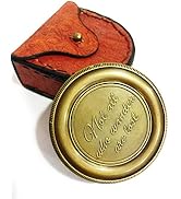 Antique Nautical Vintage Directional Magnetic Compass with Case Anniversary, Birthday, Love, Sorr...